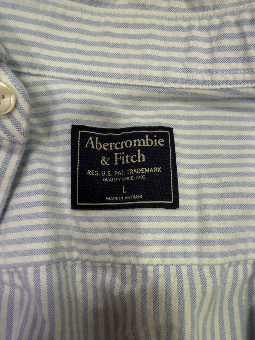 Women’s Abercrombie Button-Up Shirt - Light Blue ONLY - Picture 3 of 9
